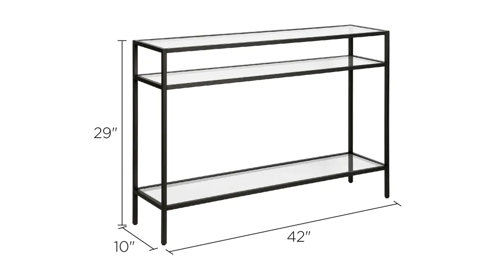 Parkero Rectangular Sofa Table Dimensions