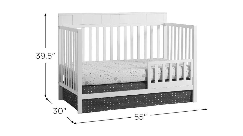 Oxford Baby Logan 4-in-1 Convertible Crib Dimensions