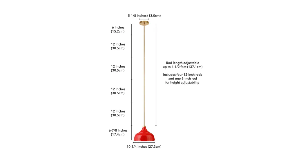 Regan Pendant Dimensions