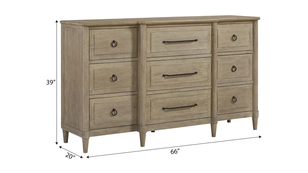Citrus Heights Breakfront Dresser Dimensions