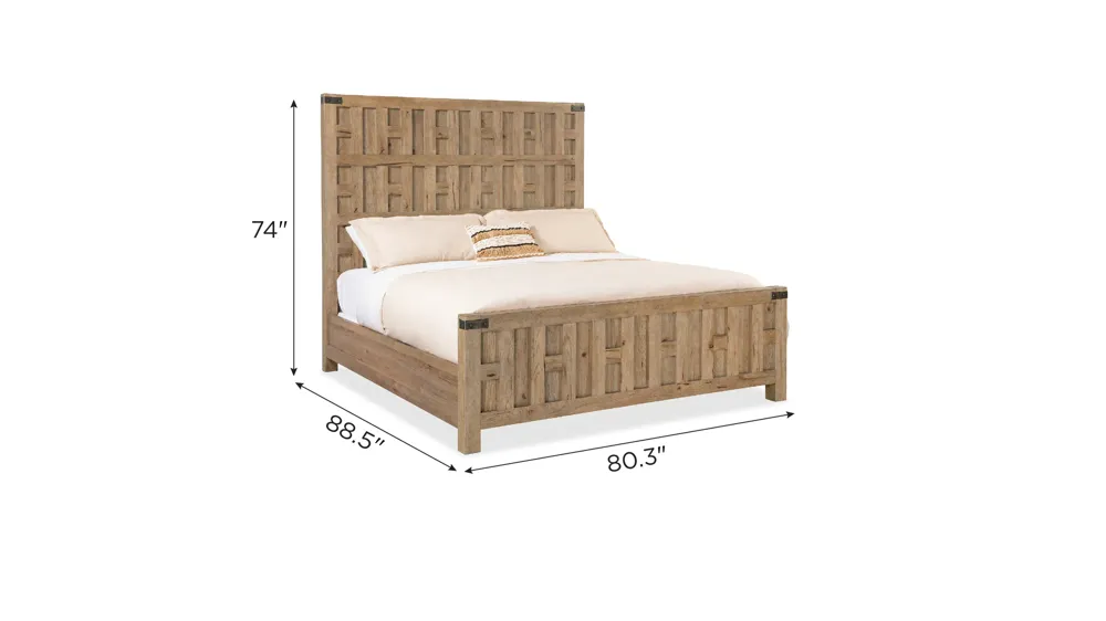 Vineyard Row Panel Bed Dimensions