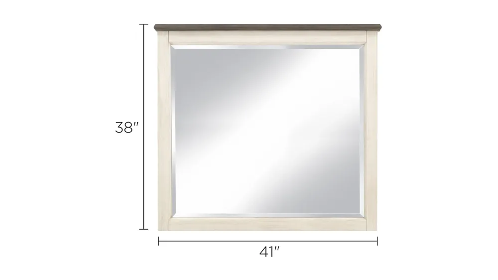 Andover Bedroom Dresser Mirror Dimensions