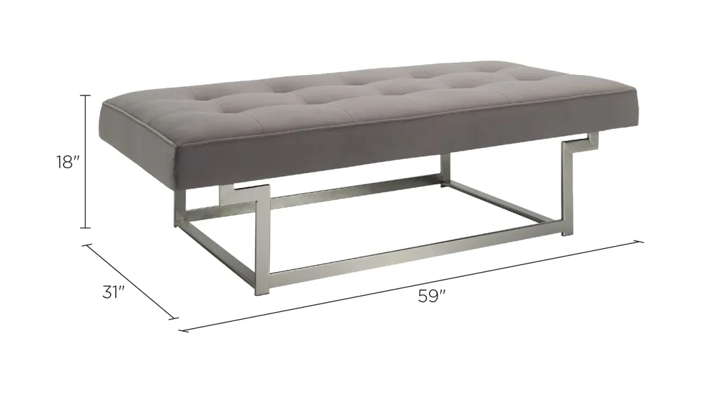Cates Cocktail Ottoman Dimensions