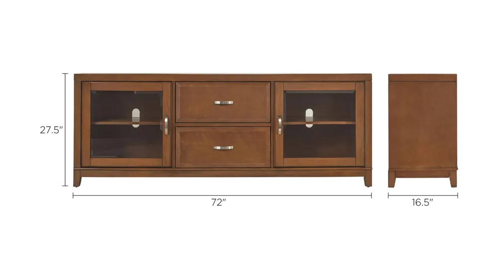 Granthom 72" TV Console Dimensions