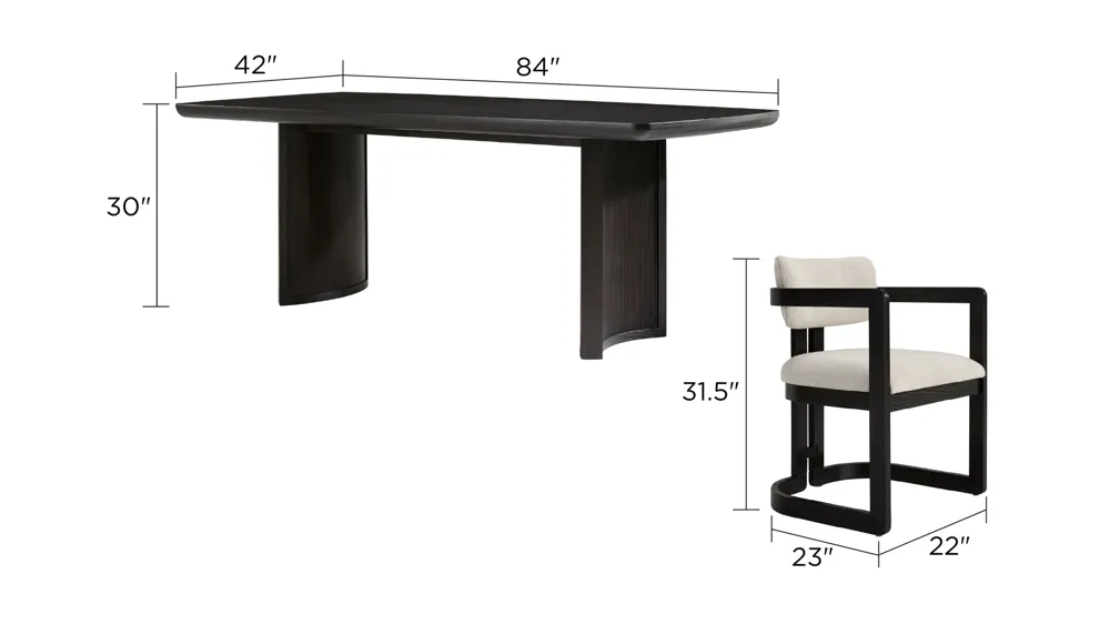 Hawthorne 5-pc. Dining Set Dimensions