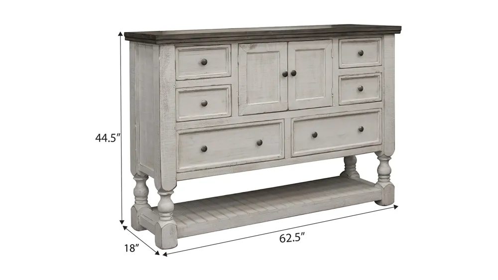 Stone Dresser w/ Doors Dimensions