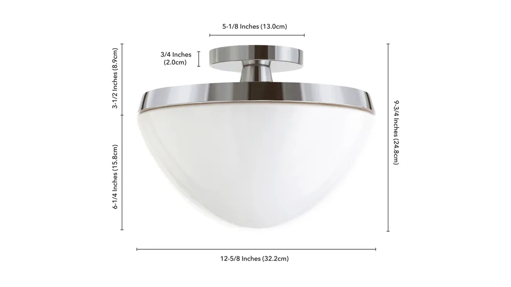 Gayle Semi-Flush Mount Dimensions
