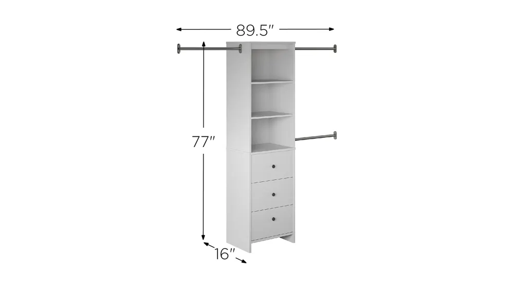 Systembuild Beckett Closet Storage Organizer | Raymour & Flanigan