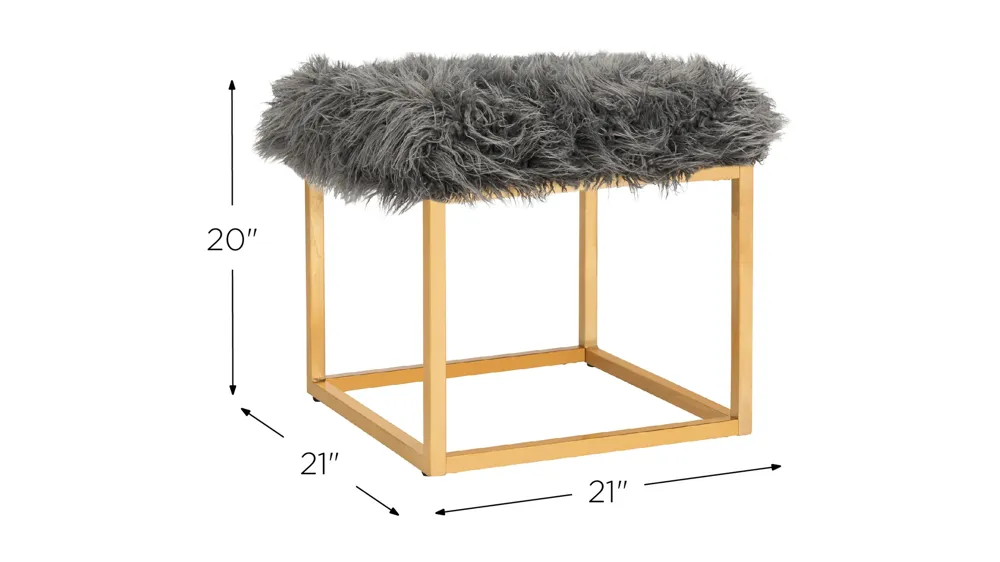 Declan Square Ottoman Dimensions