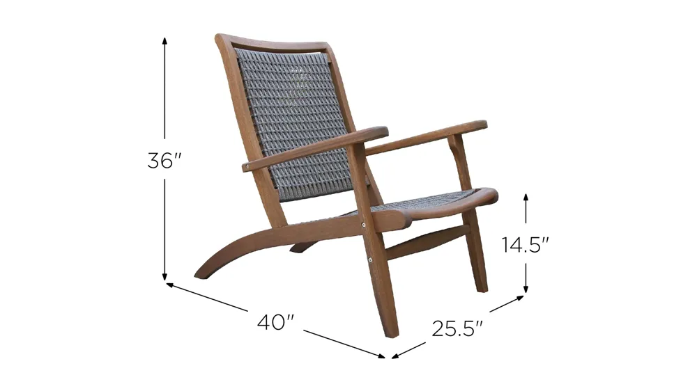 Ocean Ave Outdoor Lounger Dimensions