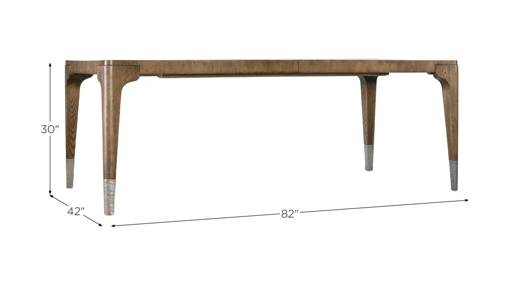Chapman Dining Table with Leaf Dimensions