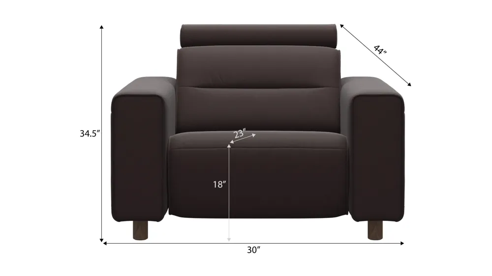 Emily 2-pc. Power Recliner Dimensions