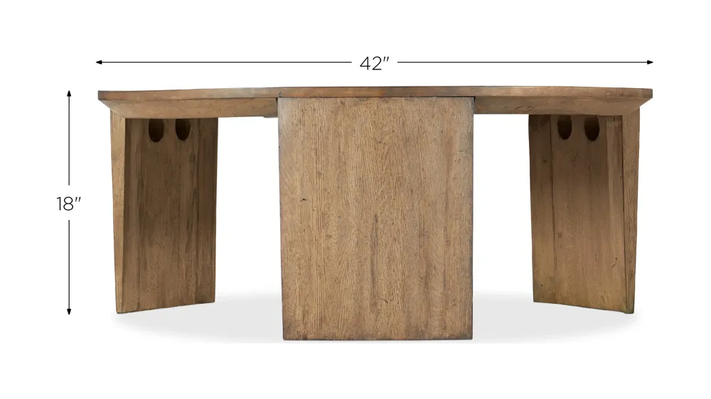 Commerce & Market Round Cocktail Table Dimensions