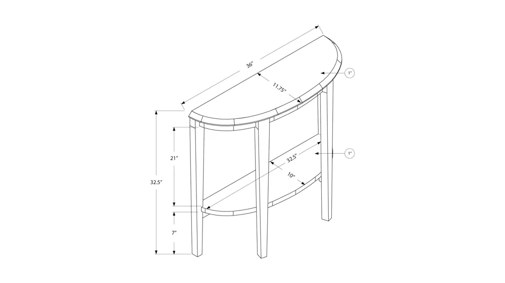 Penfield Accent Table Dimensions