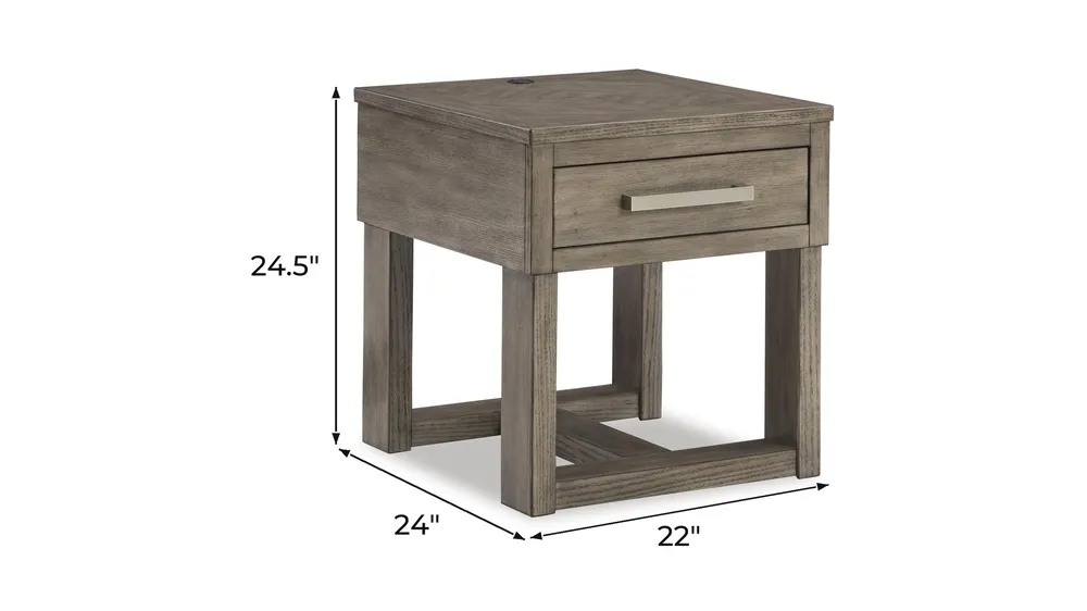 Loyaska End Table Dimensions