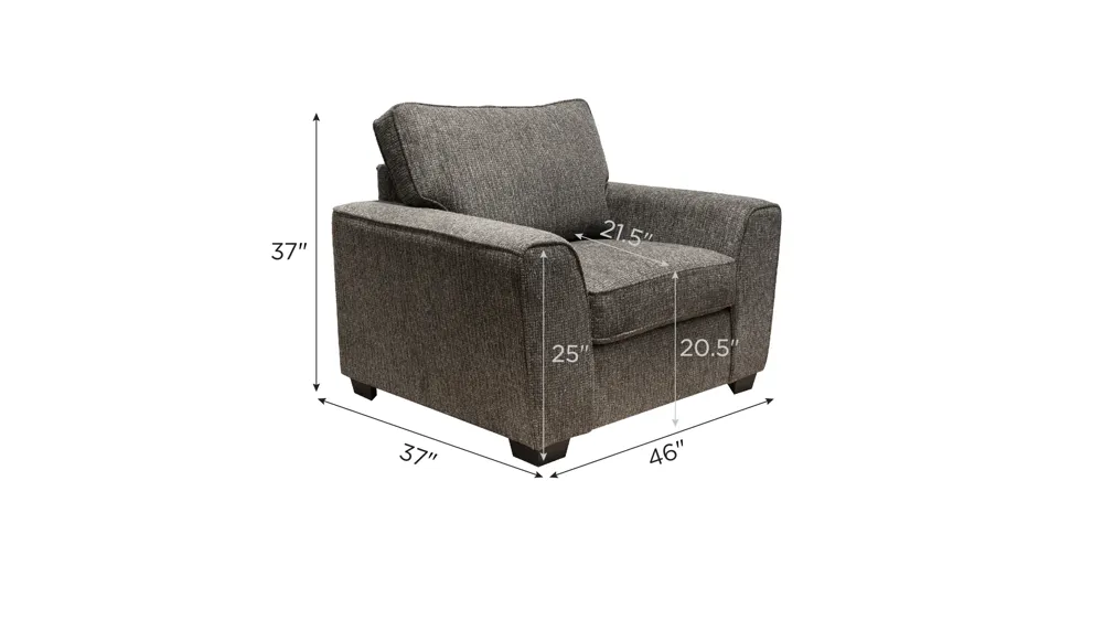 Bray Chair and a Half Dimensions