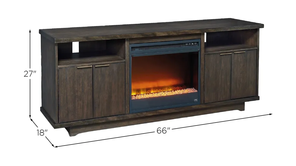 Brazburn TV Stand & Electric Fireplace Dimensions