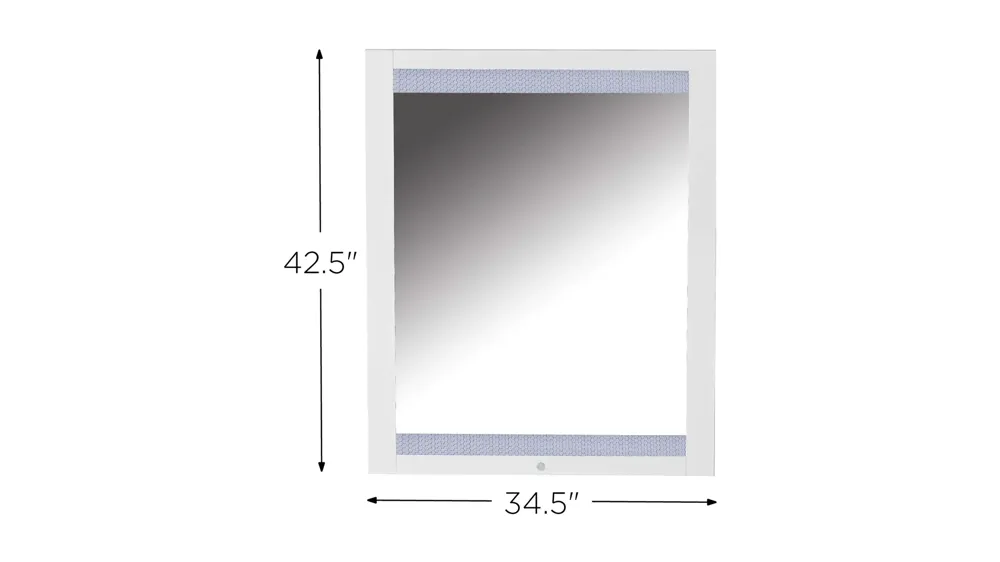 Moscow Mirror w/ LED Light Dimensions