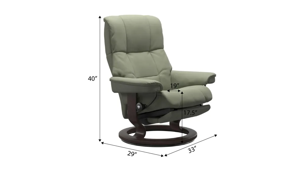 Mayfair Medium Classic Power Recliner Dimensions
