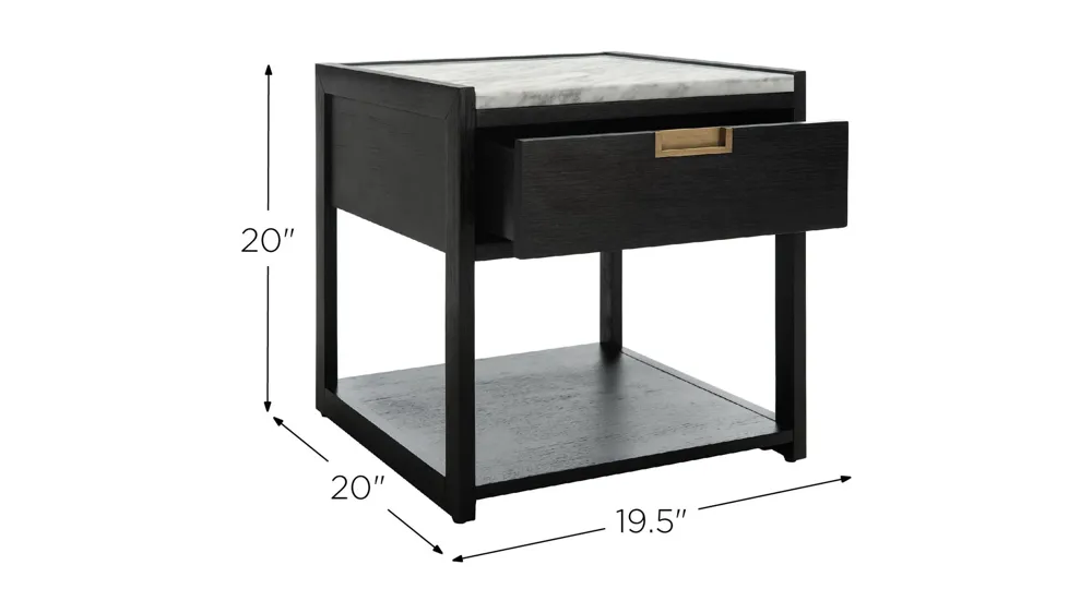 Ronie Nightstand Dimensions