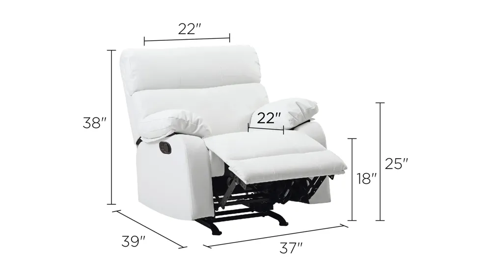 Manny Rocker Recliner Dimensions