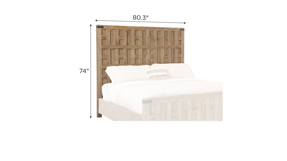 Vineyard Row Panel Headboard Dimensions
