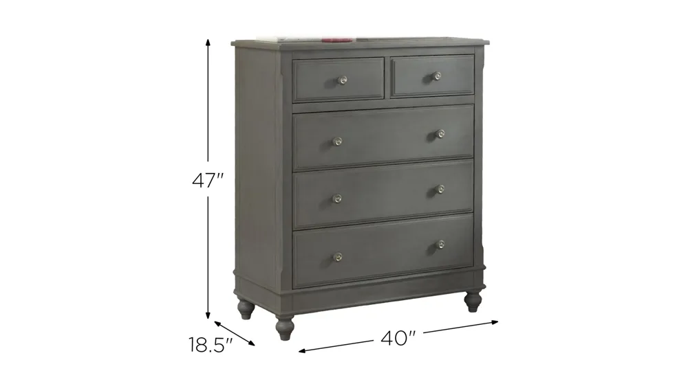 Lake House 5 Drawer Chest Dimensions