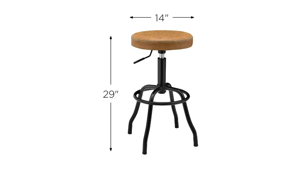 Eaton Gaslift Swivel Bar Stool Dimensions