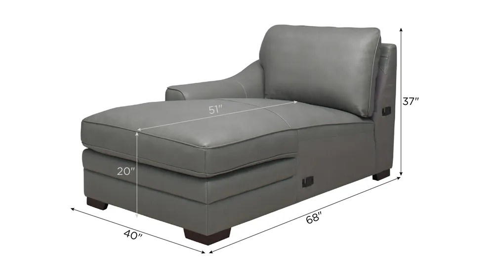 Dorian Left Arm Facing Chaise Dimensions