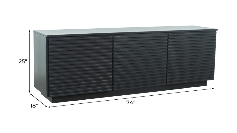 Stardust 3 Door TV Console Dimensions