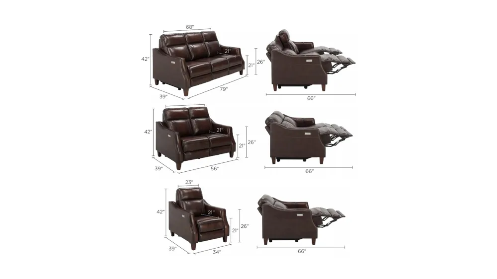 Thomas Living Room Set Dimensions