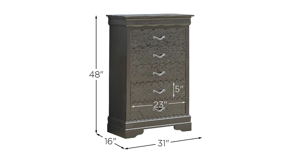 Lorana Chest Dimensions