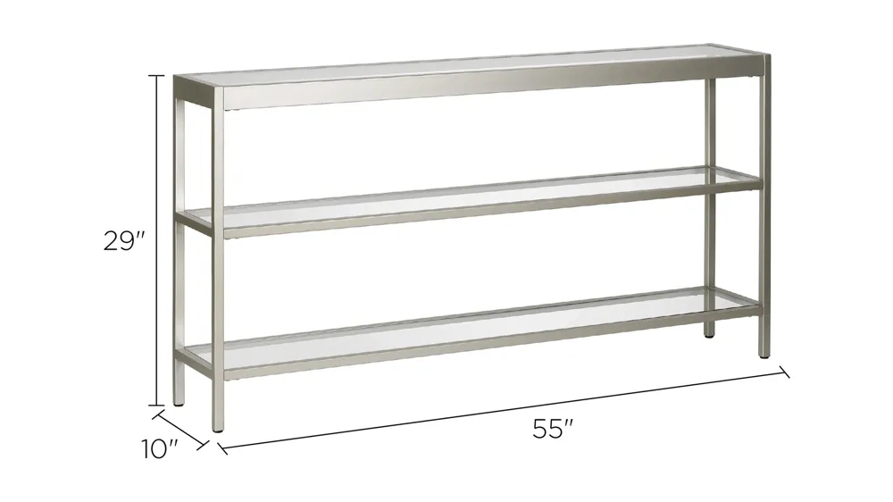 Alexis 55" Rectangular Console Table Dimensions