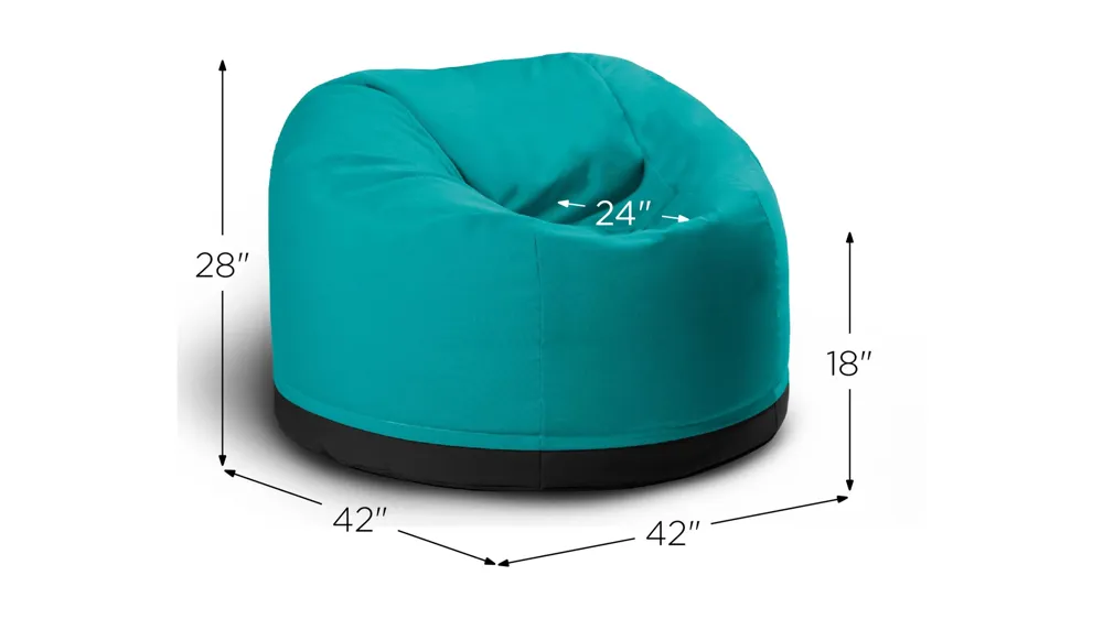 Helena Large Round Outdoor Bean Bag Club Chair Dimensions