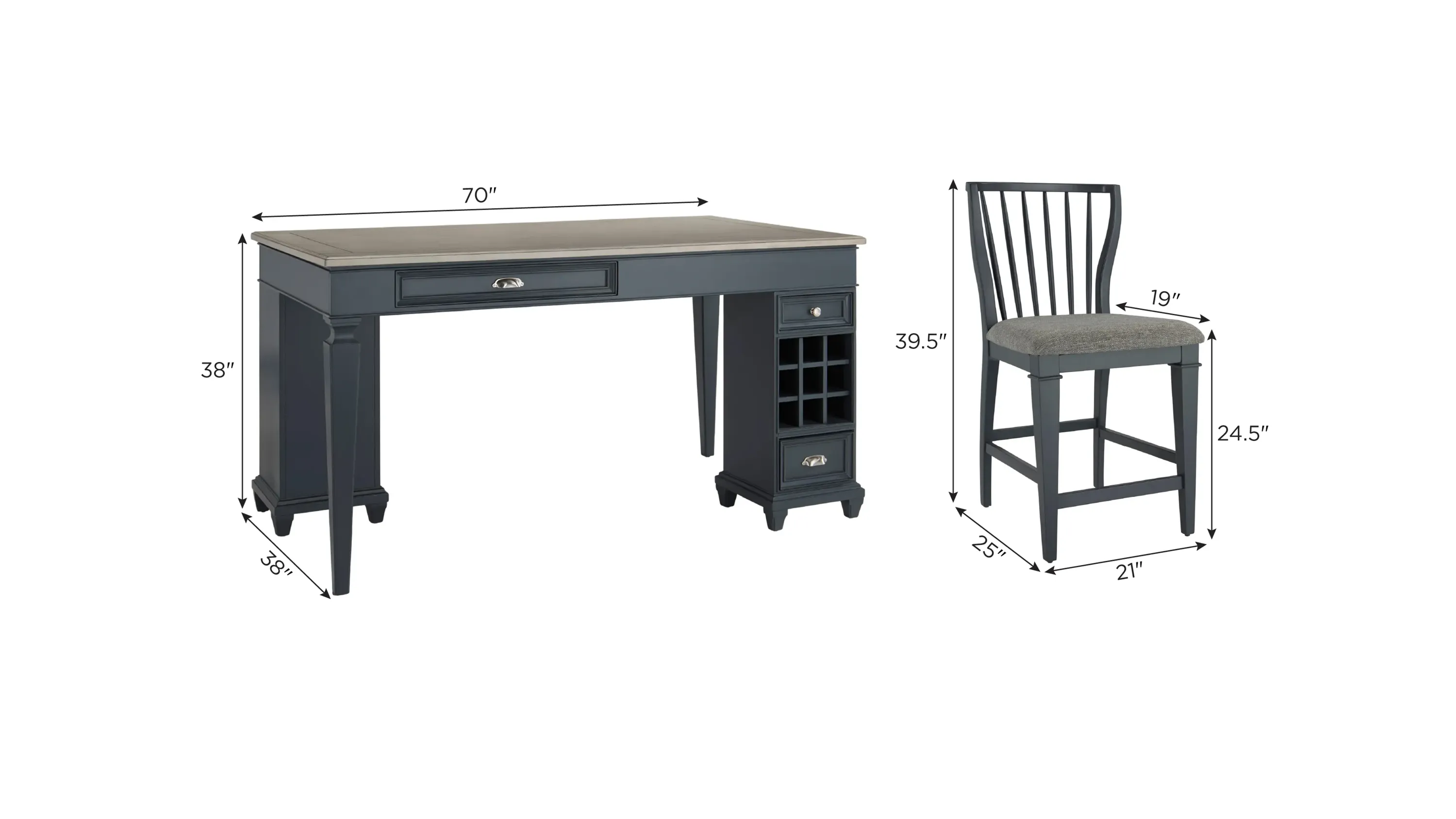 WINONA ダイニング５点セット Winona 5-pc. Counter-Height Set | Raymour & Flanigan