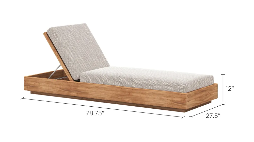 Kinta Outdoor Chaise Dimensions