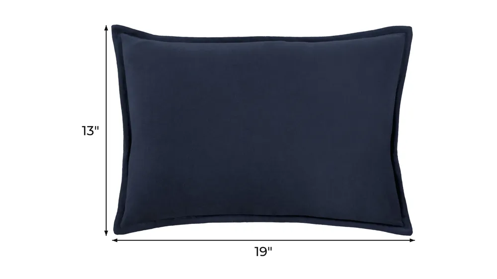 Cotton Velvet 13" x 19" Throw Pillow Dimensions
