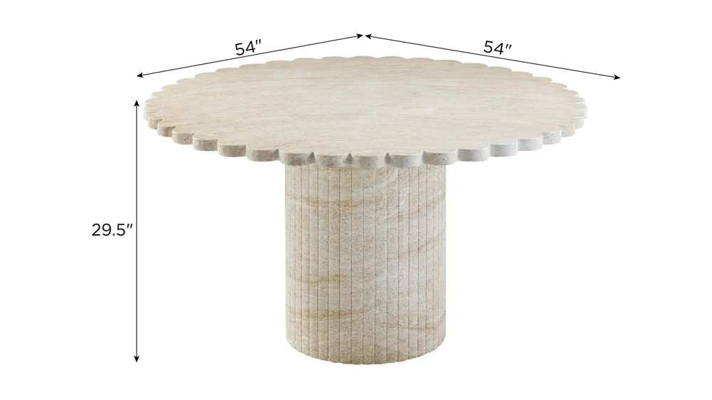Blossom Indoor/Outdoor Dining Table Dimensions