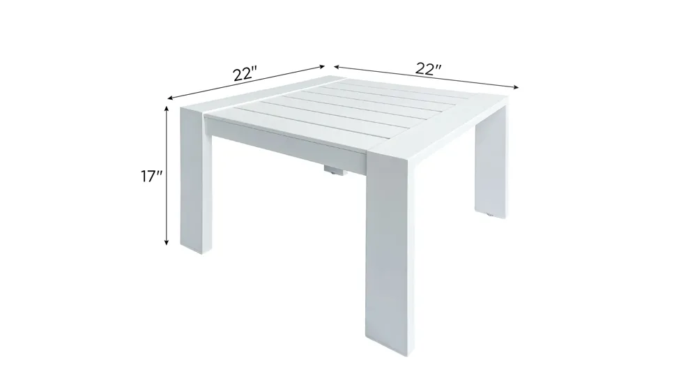 Siena Outdoor Accent Table Dimensions