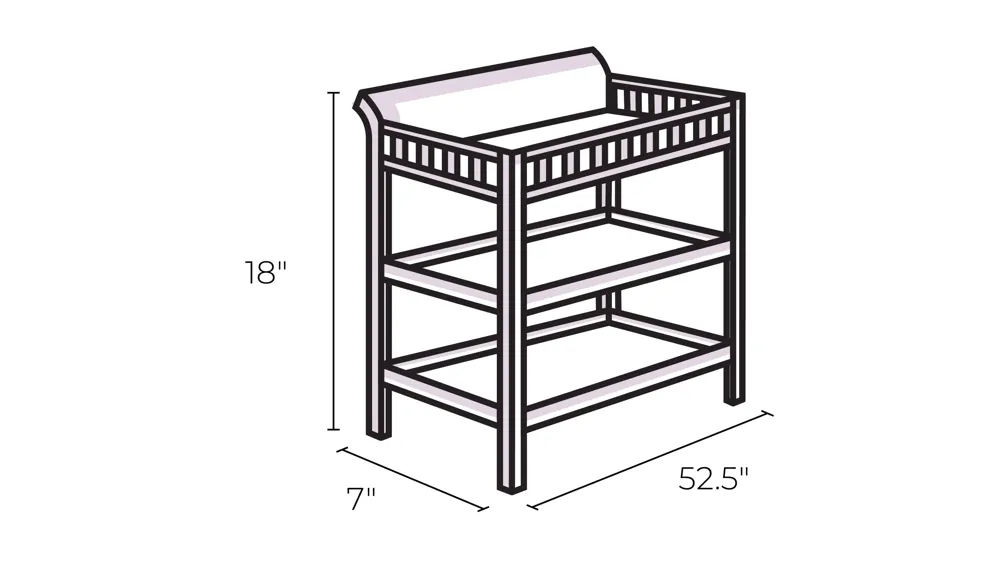 Winchester Changing Topper Dimensions