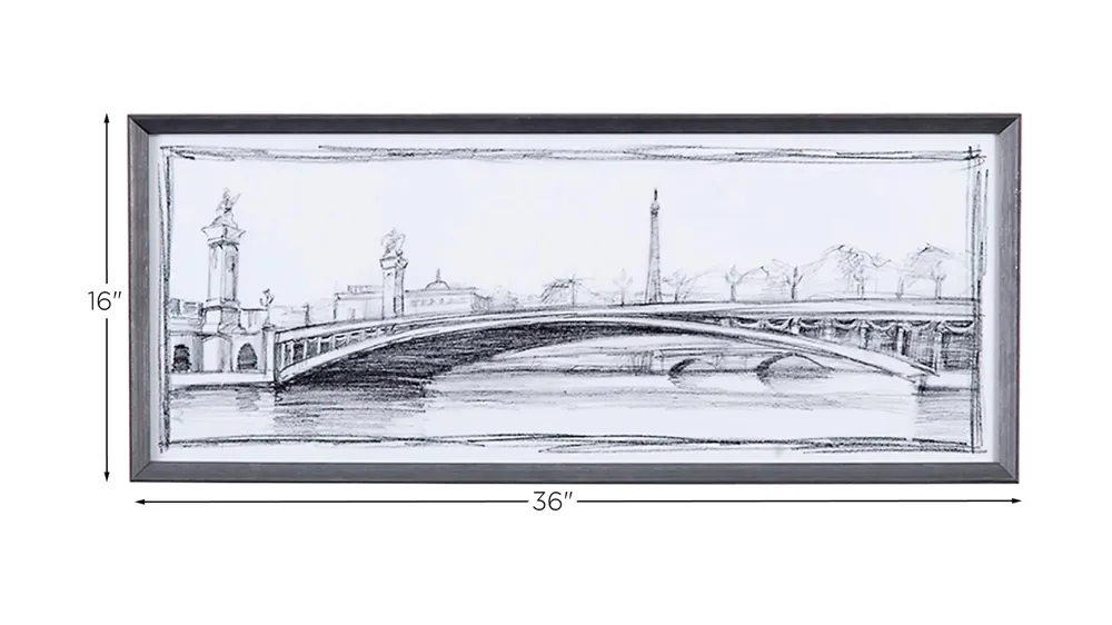 Pont Alexandre III Wall Art Dimensions