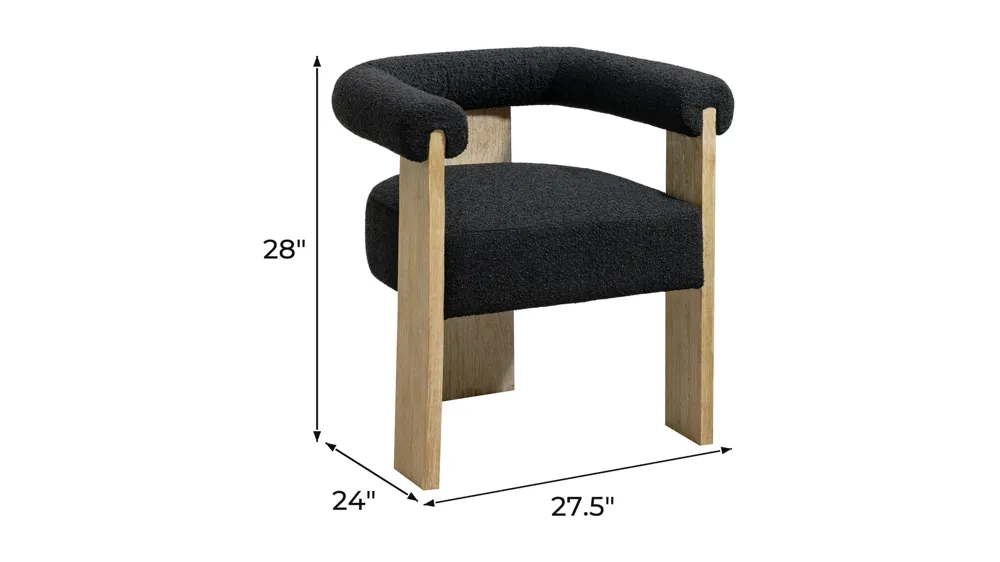 Barrel Dining Chair - Set of 2 Dimensions