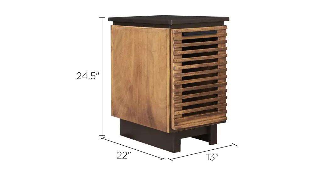 Reah Chairside Table Dimensions