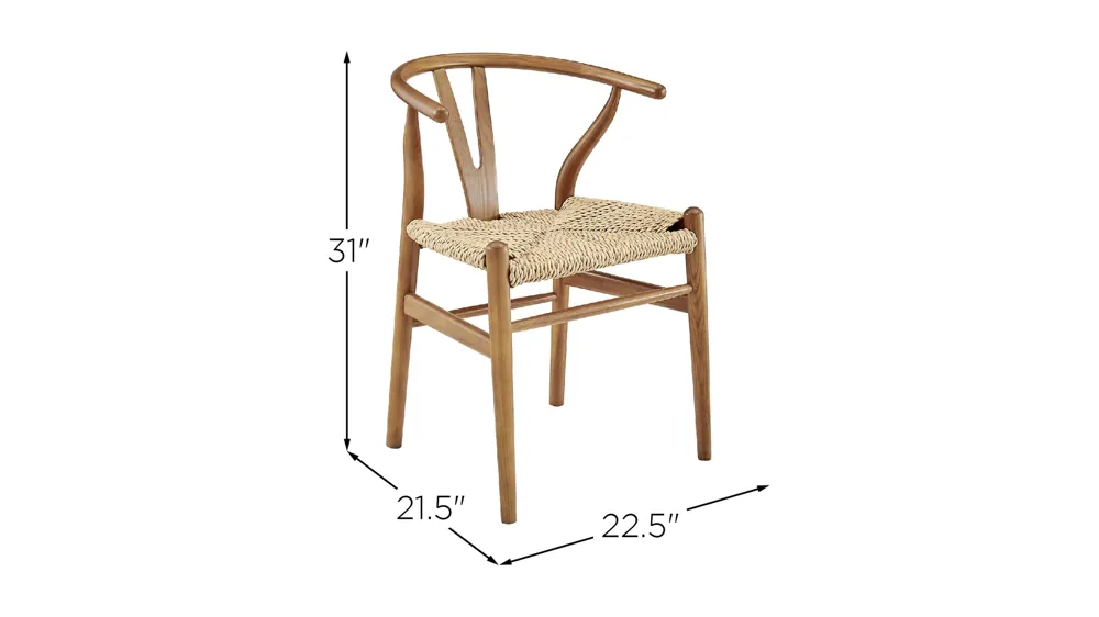 Evelina Outdoor Side Chair Set of 2 Dimensions