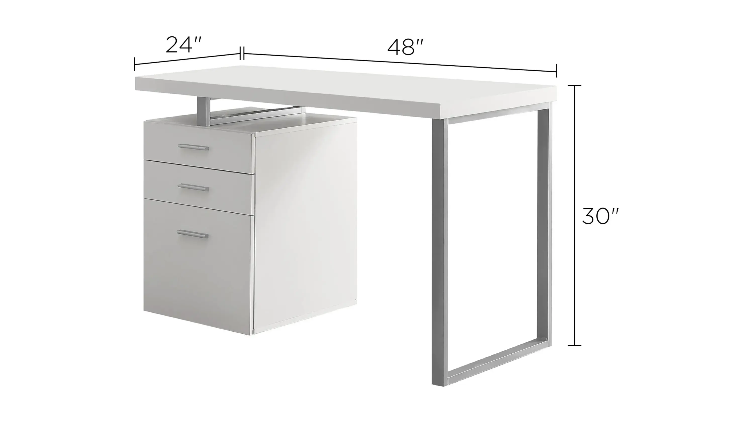 Monarch Specialties Computer Desk - Thumbnail 3