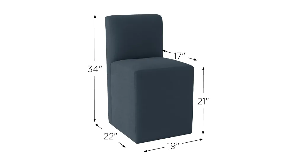 Zana Upholstered Dining Chair Dimensions