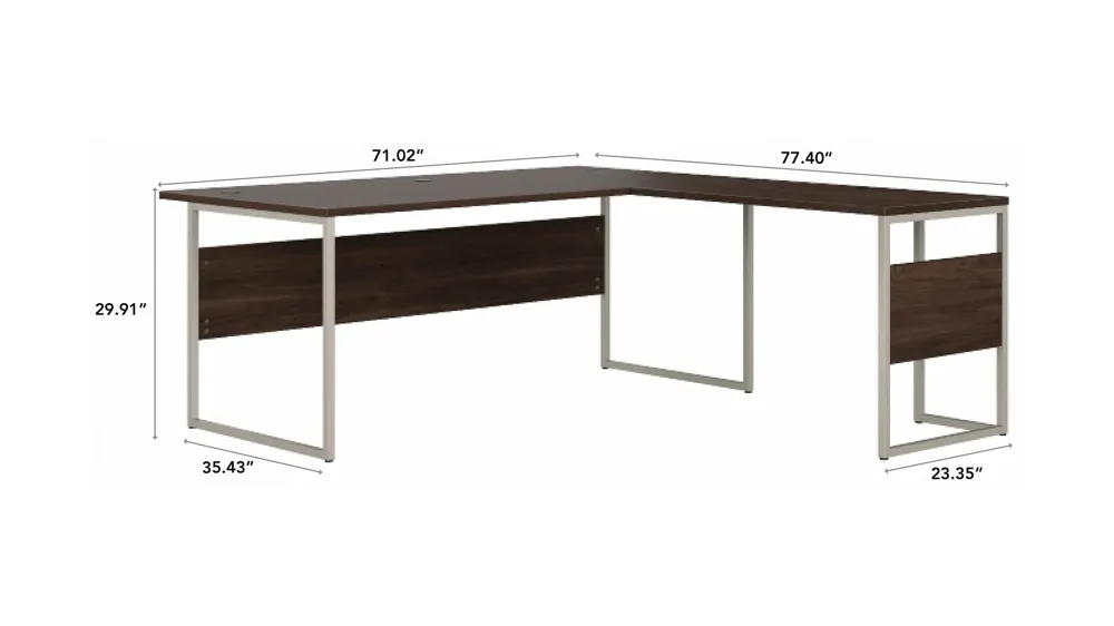 Steinbeck L-Shaped Desk Dimensions
