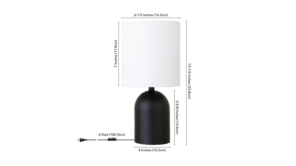 Piper Mini Lamp Dimensions