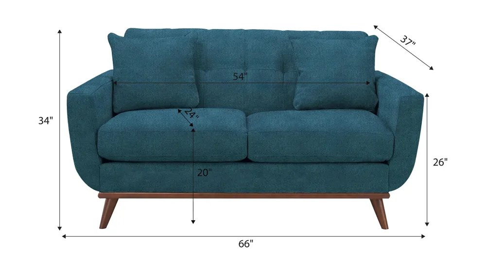Milo Loveseat Dimensions