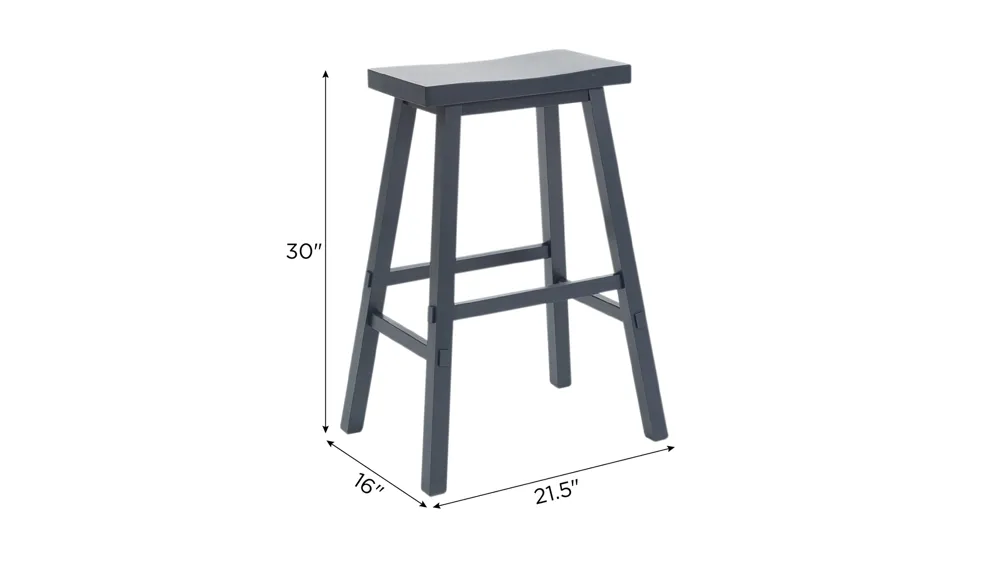 Creations II Sawhorse Counter Stool Dimensions